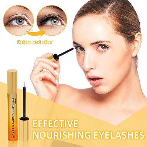 Dorzu Premium Eyelash Growth Serum and Eyebrow Enhancer Lash boost Serum for Longer, Fuller Thicker Lashes & Brows (0.17FL.oz/5ml)