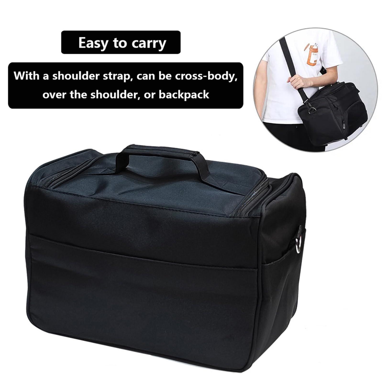 LPNALJL LPNALJL Salon Barber Tool Bag Portable Travel Case for Hair Styling, Large Capacity Beauty Hairdressing Barber Tool Bag for Hair Salon Shoulder Travel Storage Case Organizer, Black