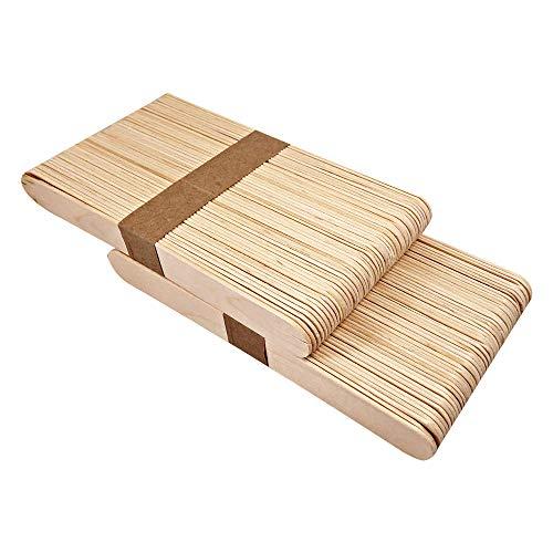 Wax Necessities Waxness Wax Necessities Extra Polished Birchwood Rounded Body Wax Spatulas Applicators 100 Pack