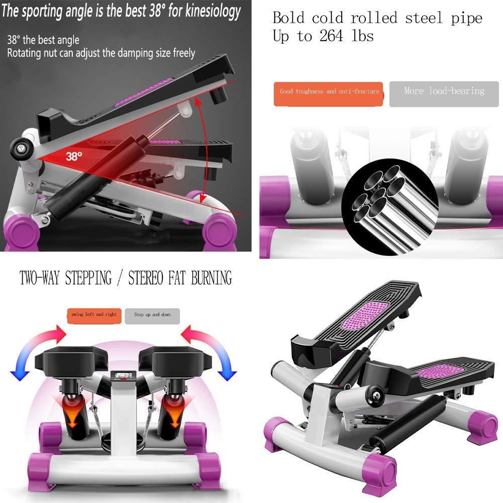 RsFiL Fitness Stair Stepper Health Fitness Twist Stepper with Resistance Bands with Powerful Hydraulic Mute Stepper for Home Workout and Exercise