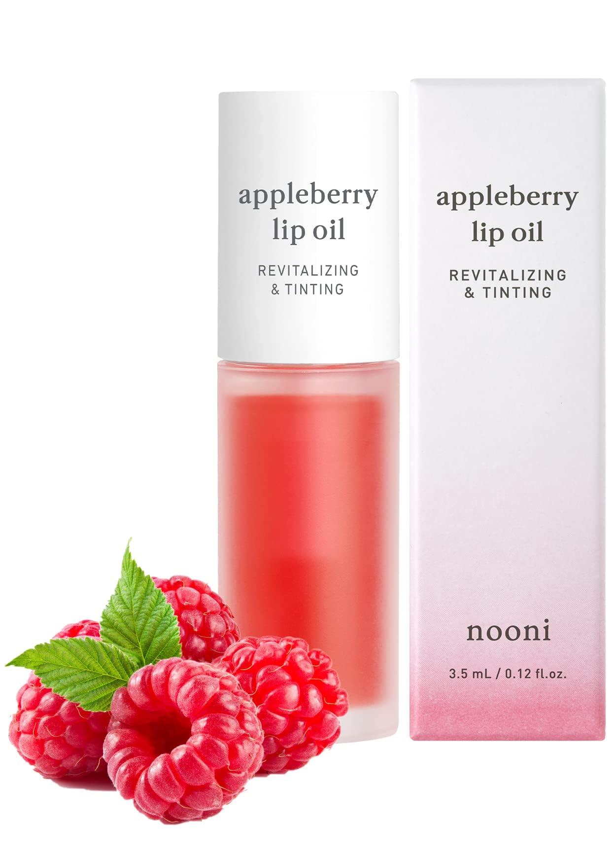 NOONI NOONI Appleberry Korean Lip Tinting Butter, 42 oz. + Korean Lip Oil - Appleberry, 0.12 Fl Oz Bundle