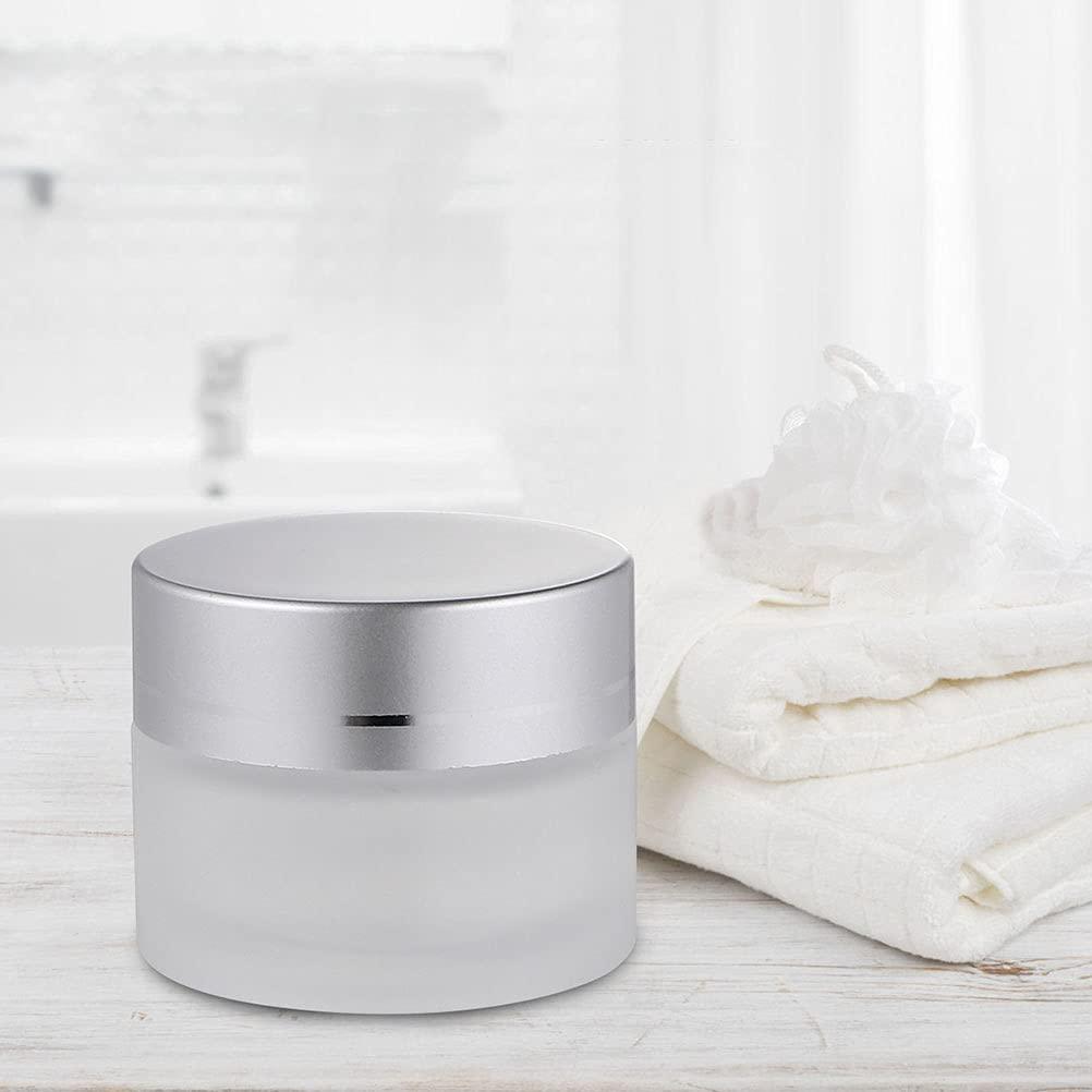 SOLUSTRE 6 Pcs cream bottle empty containers for lotions and creams glass jars with lids refillable glass cosmetic containers Eye Cream Jars empty cosmetic pots lip balm little cream travel