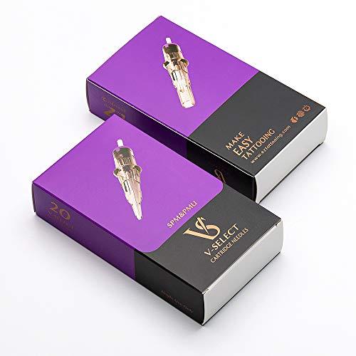 EZTAT2 EZTAT2 Tattoo Cartridge Needles - 20Pcs #10 (5RS) Permanent Makeup SMP Bugpin Round Shader 0.30mm Microblading Hair Scalp for Tattoo Pen Rotary Machine Supply - V-SELECT