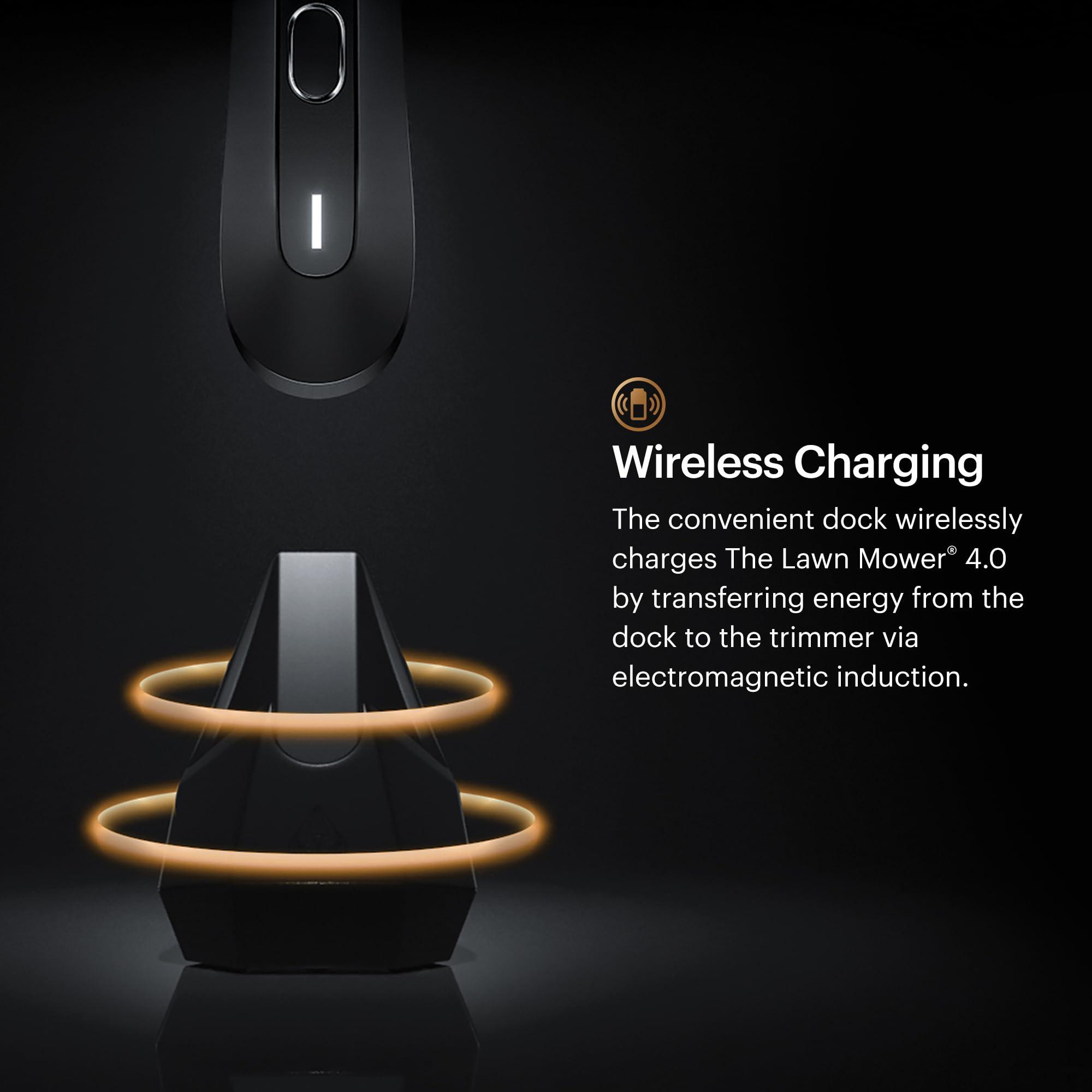 MANSCAPED MANSCAPED The Lawn Mower 4.0 Replacement Charger Kit with Wireless Charging Dock, USB-C Cable, AC Adapter, and Brush for Men\'s Groin & Body Hair Trimmer