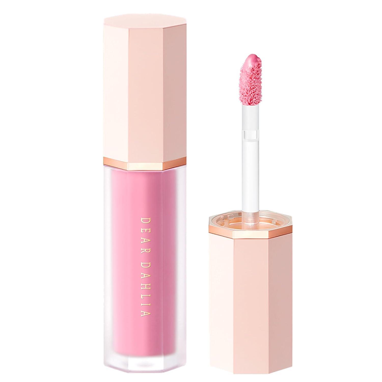 DEARDAHLIA DEAR DAHLIA Petal Drop Liquid Blush BARELY Liquid Blush for Cheeks, Blush Liquid Makeup, Rare Beauty, Natural Long Lasting Face Blush Cream Makeup, Skin Tint Blush, 4g (TAFFY, 4g)