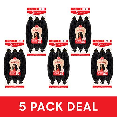 Outre Outre X-Pression - Twisted Up - Springy Afro Twist 16\" 3X 5 Packs (CHAMPAGNE AMBER)