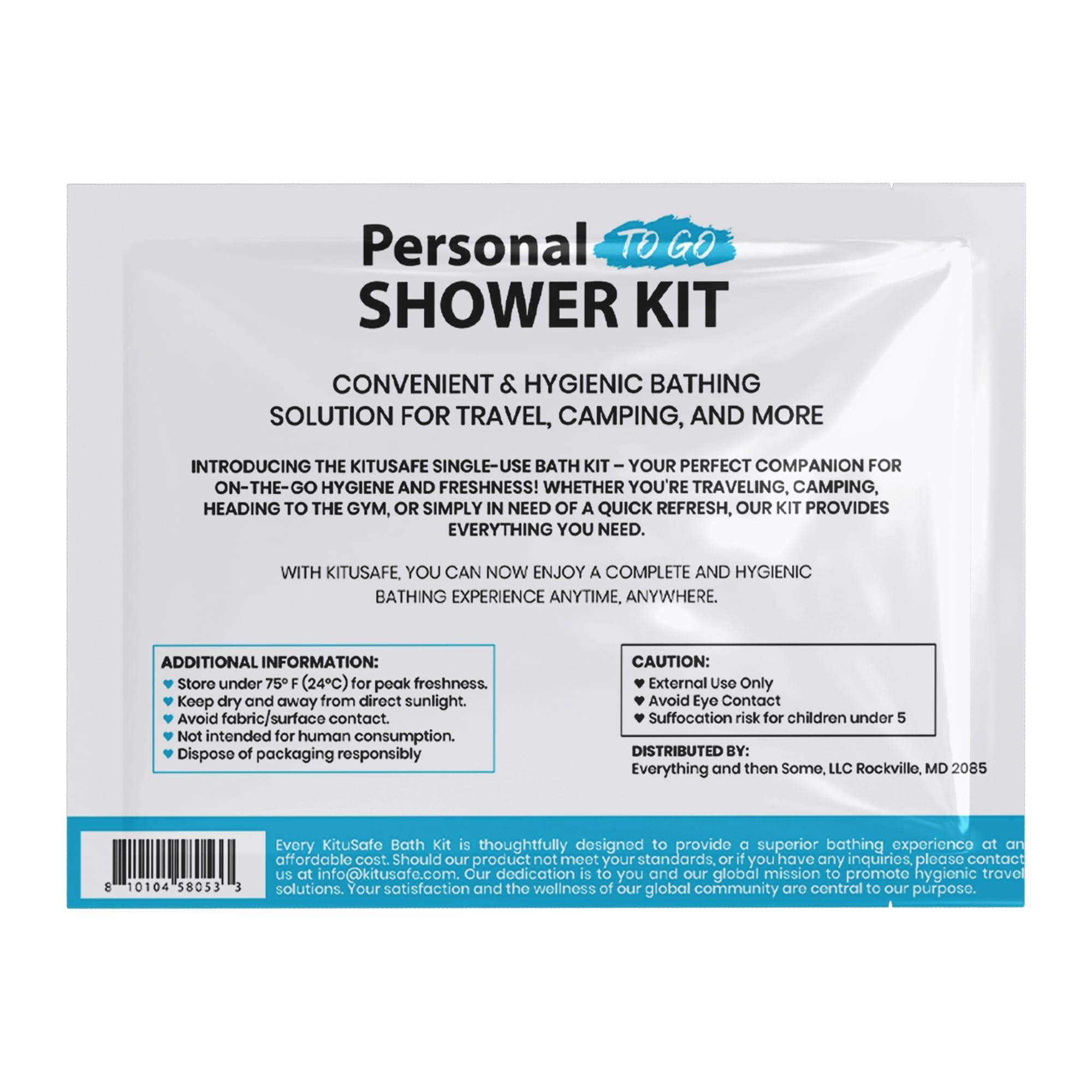 pH Advantage pH Advantage Compact Personal Shower Kit To-Go Your Hygiene Companion for Travel, Gym, and Outdoor Adventures (5), Blue