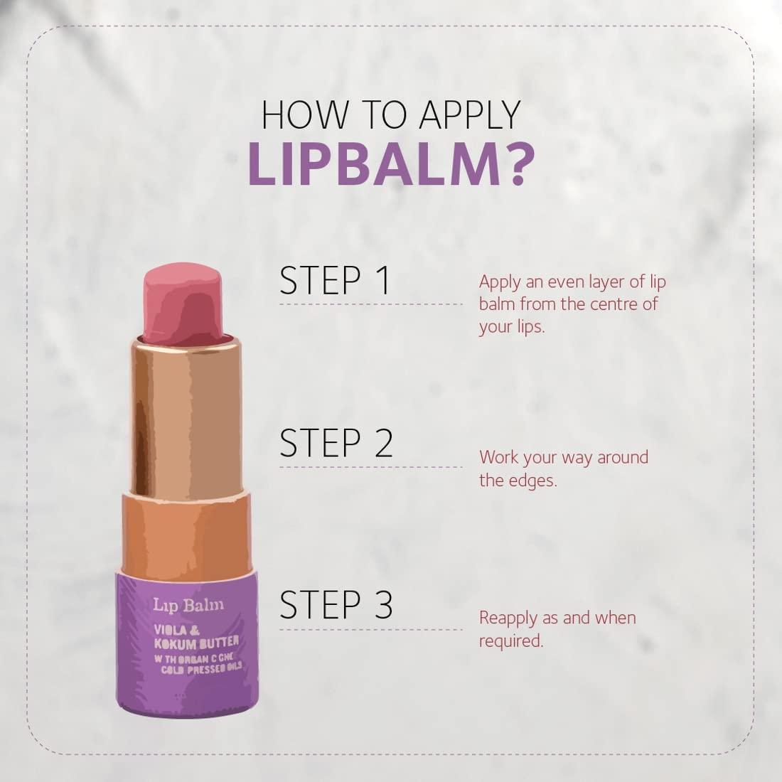 Generic Lip Balm - Viola and Kokum Butter | Nourish, Soft & Supple - 3.5gm