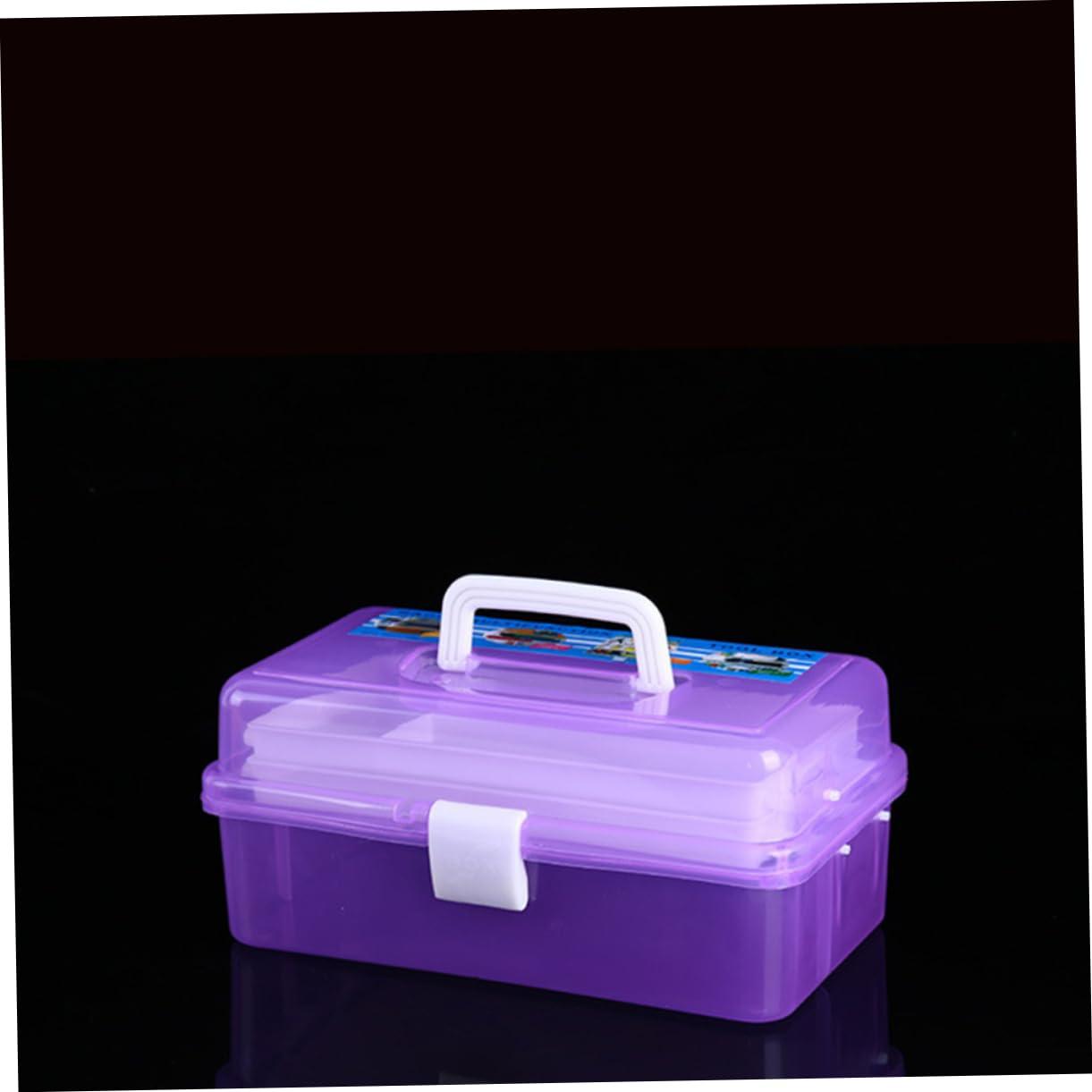 STOBOK STOBOK Cosmetic Organizer Box Plastic Tool Box Storage Dividers Acrylic Makeup Storage Case