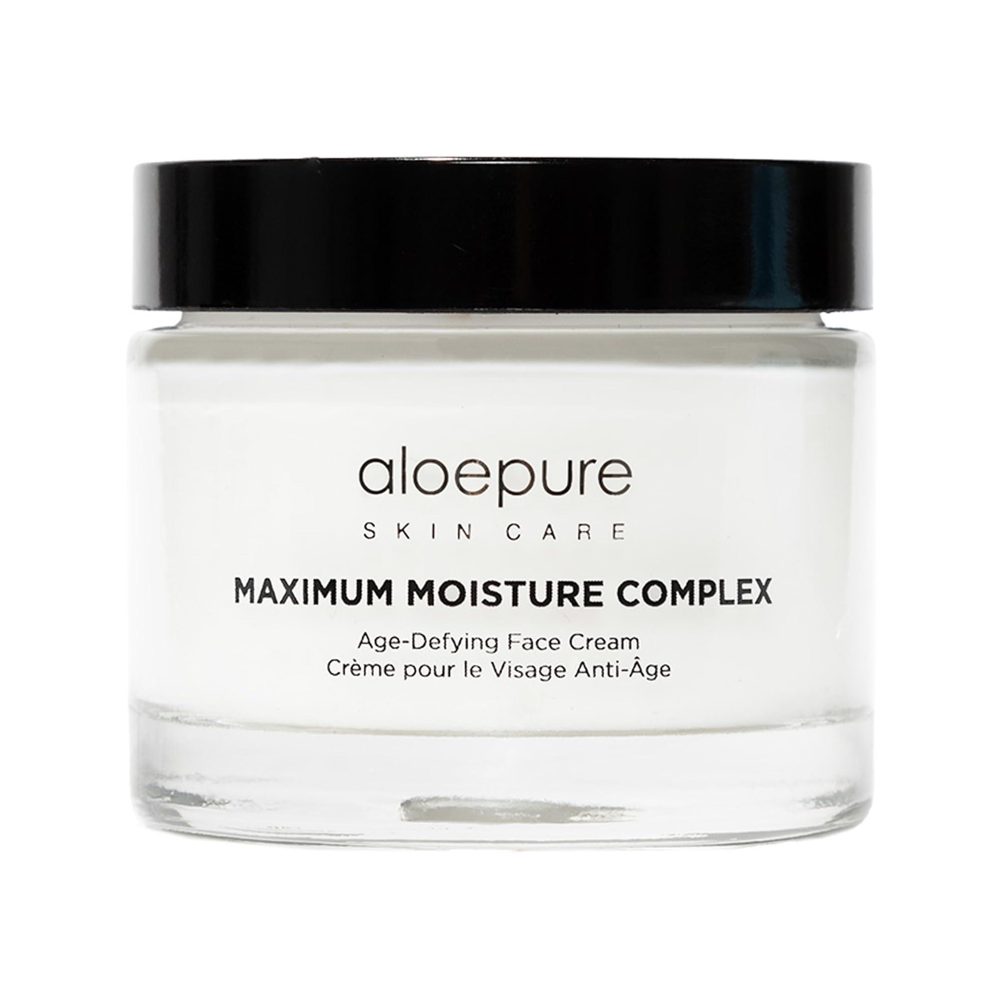 Aloette Aloette Maximum Moisture Complex, Premium Age Defying Face & Anti Wrinkle Cream, Vitamin E, Shea Butter, Aloevera for All Skin Types, Cruelty Free, 2.3 Oz