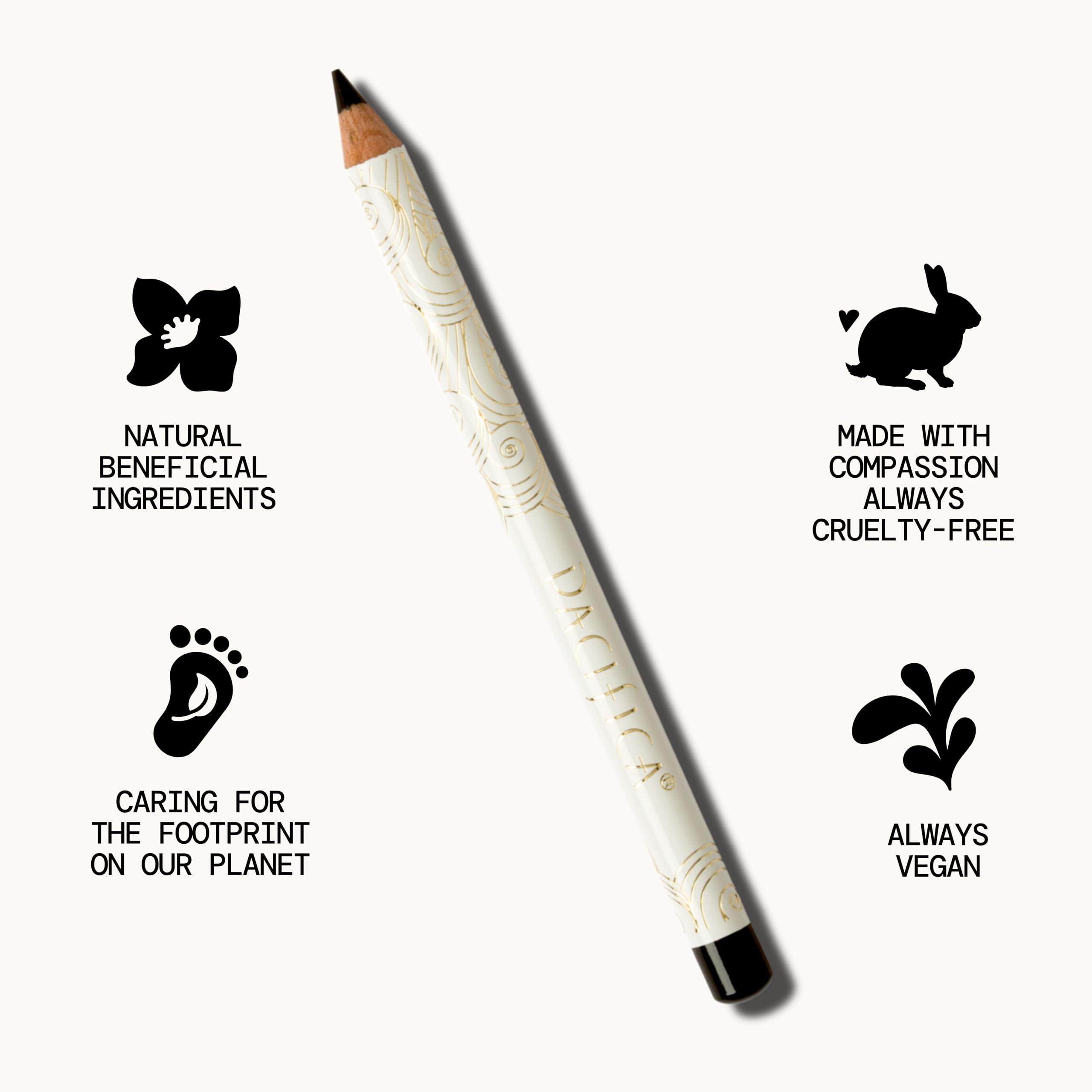 Pacifica Pacifica Eyeliner  Water-Resistant Eyeliner Pencil, Easy-Glide for Dark & Black Hair, Vegan & Cruelty-Free, 0.04 oz (Shade Jet Black)