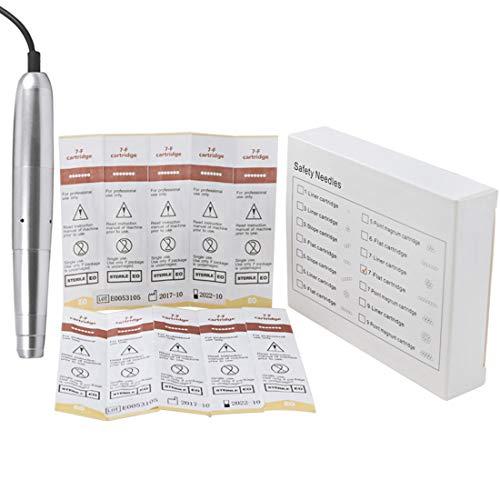 boermeize Cartridge Needles Tattoo Sterilized Flat Shader 3F/5F/7F 20pcs/lot Disposable Needles for Eyebrow Lip Eyeliner Permanent Makeup (7F)