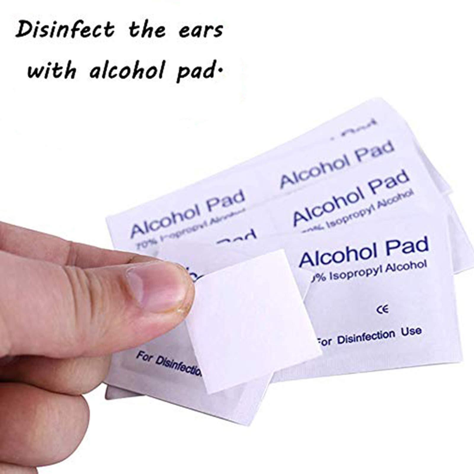 SLVIEKAE 12 Pcs Ear Piercer Kit, Ear Piercing Kit Ear Piercing Gun Kit Disposable Self Ear Piercing Gun Kit with Earring Studs Safety Ear Piercing Gun Kit Tool (LightGrey)