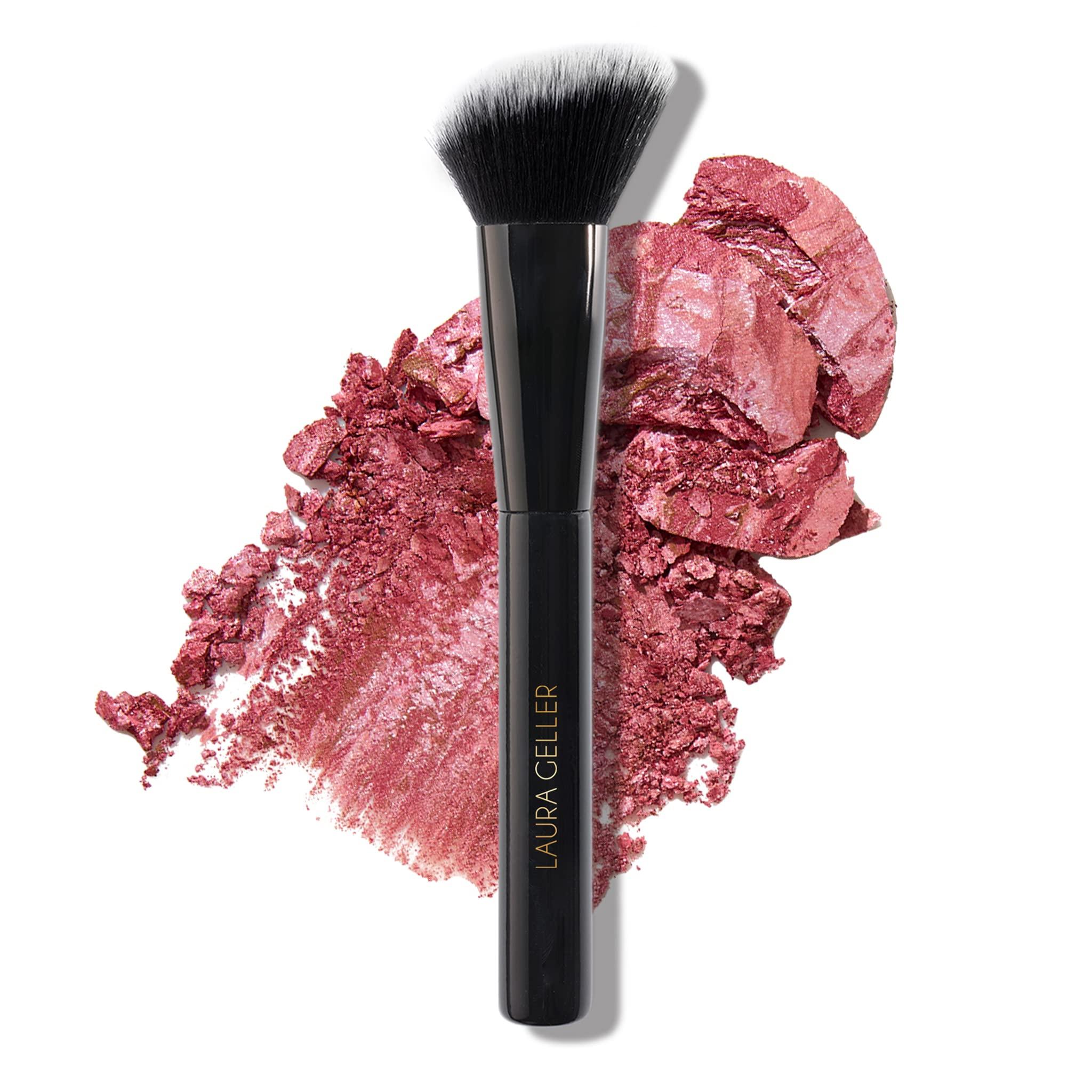 LAURA GELLER NEW YORK LAURA GELLER NEW YORK Baked Blush-n-Brighten Marbleized Blush + Angled Blush Brush (04 Ethereal Rose, 47mm)