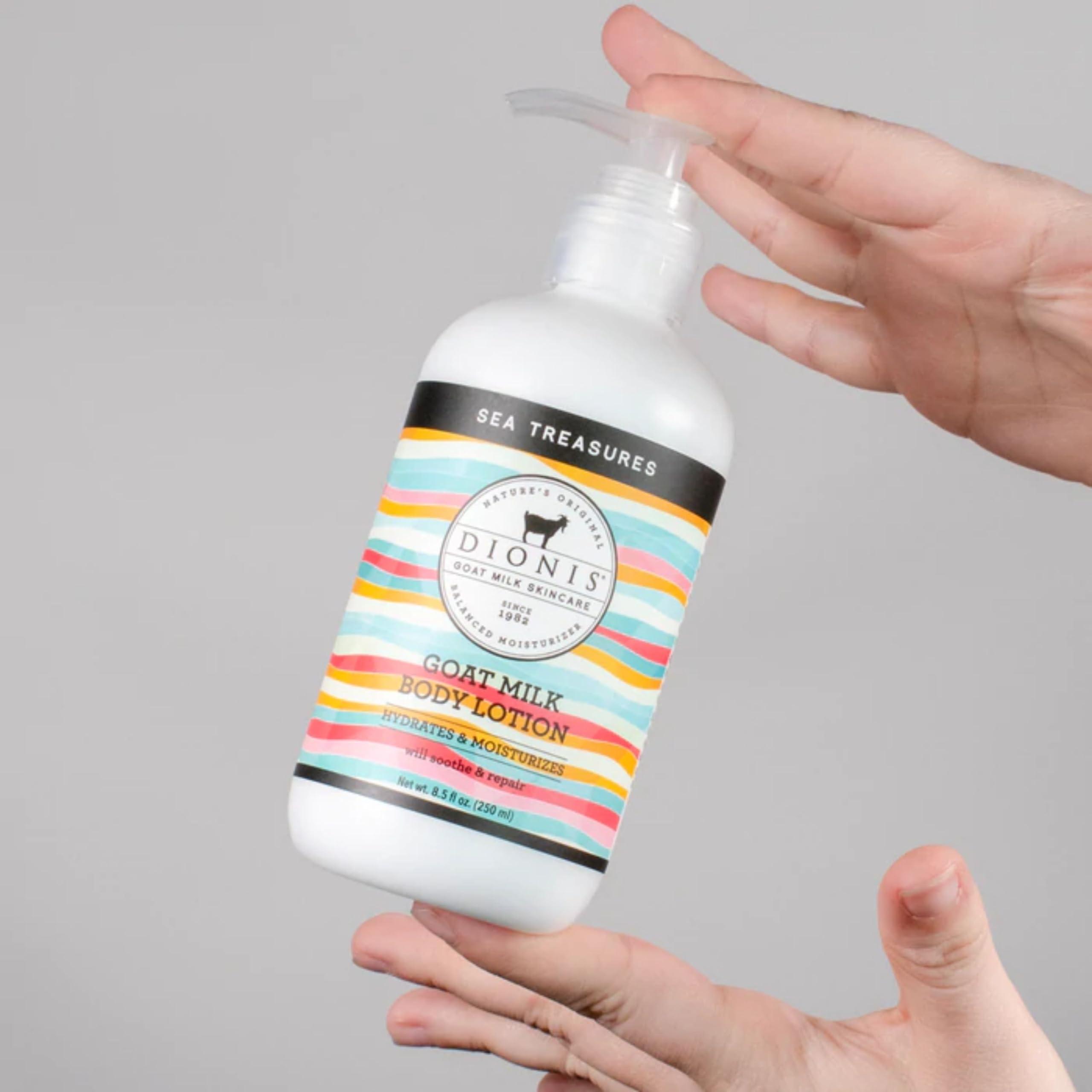 Dionis Dionis Goat Milk Hydrating Skincare Scented Cream, Rich & Creamy Daily Moisturizing Sea Treasures Body Lotion For Dry Skin, Made in the USA, Cruelty-Free & Paraben-Free, 8.5 oz Bottle