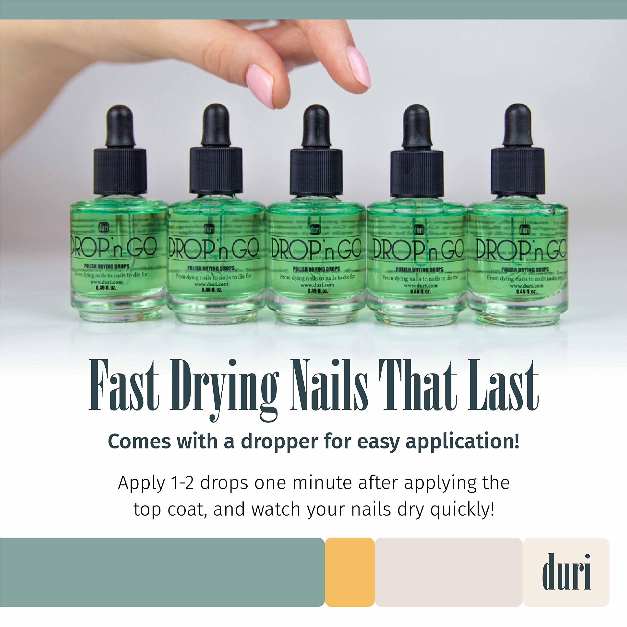 duri Duri Cosmetics, Drop\'n Go Quick Dry Nail Drops (Drop\'n Go (Pack of 3)