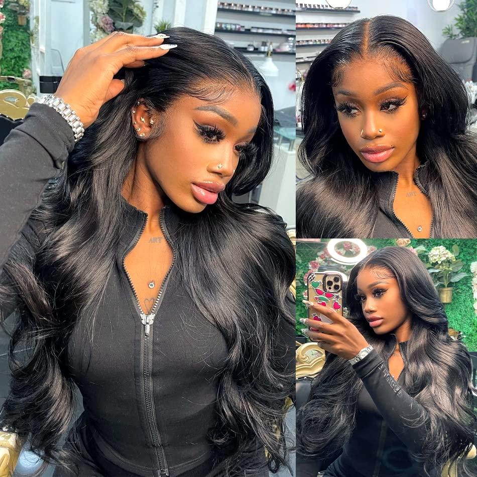 Doiwile 13 x 4 Lace Frontal Closure Body Wave Ear to Ear HD Lace Frontal Pre Plucked 100% Remy Human Hair Frontal Closures Free Part 150% Density (13x4 lace closure, 18inch)