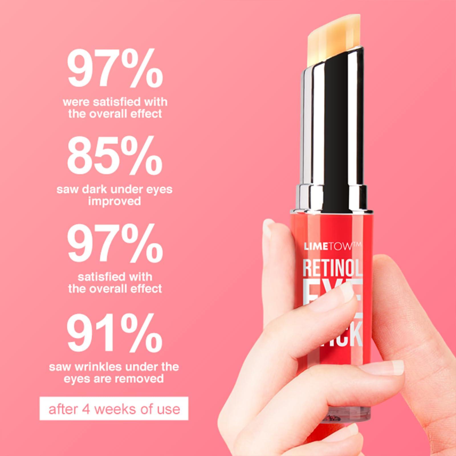 raindew LIMETOW Retinol Eye Stick, Advanced limetown retinol eye stick, Anti Aging Eye Cream For Dark Circles, Under Eye Cream For Puffiness & Bags, Reduce Wrinkles, Fine Lines, Moisturizating Skin (3PCS)