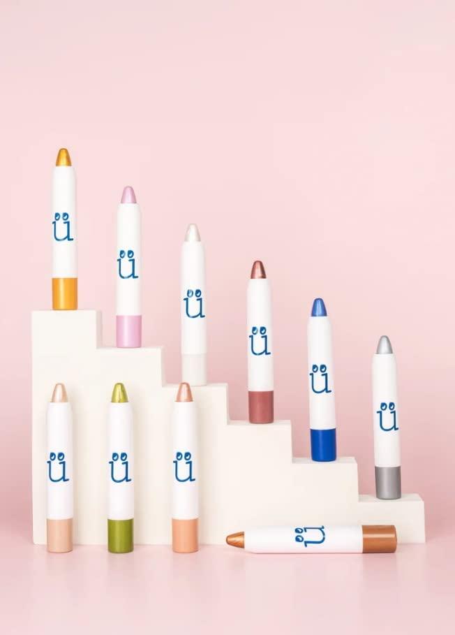 M2U NYC M2U NYC Eye Crayon, Eyeshadow Stick, Shimmer Cream Eyeshadow Pencil Crayon, Eye Brightener Stick Highlighter Makeup, Pro & Long Lasting Eyeshadow Stick (Champagne)