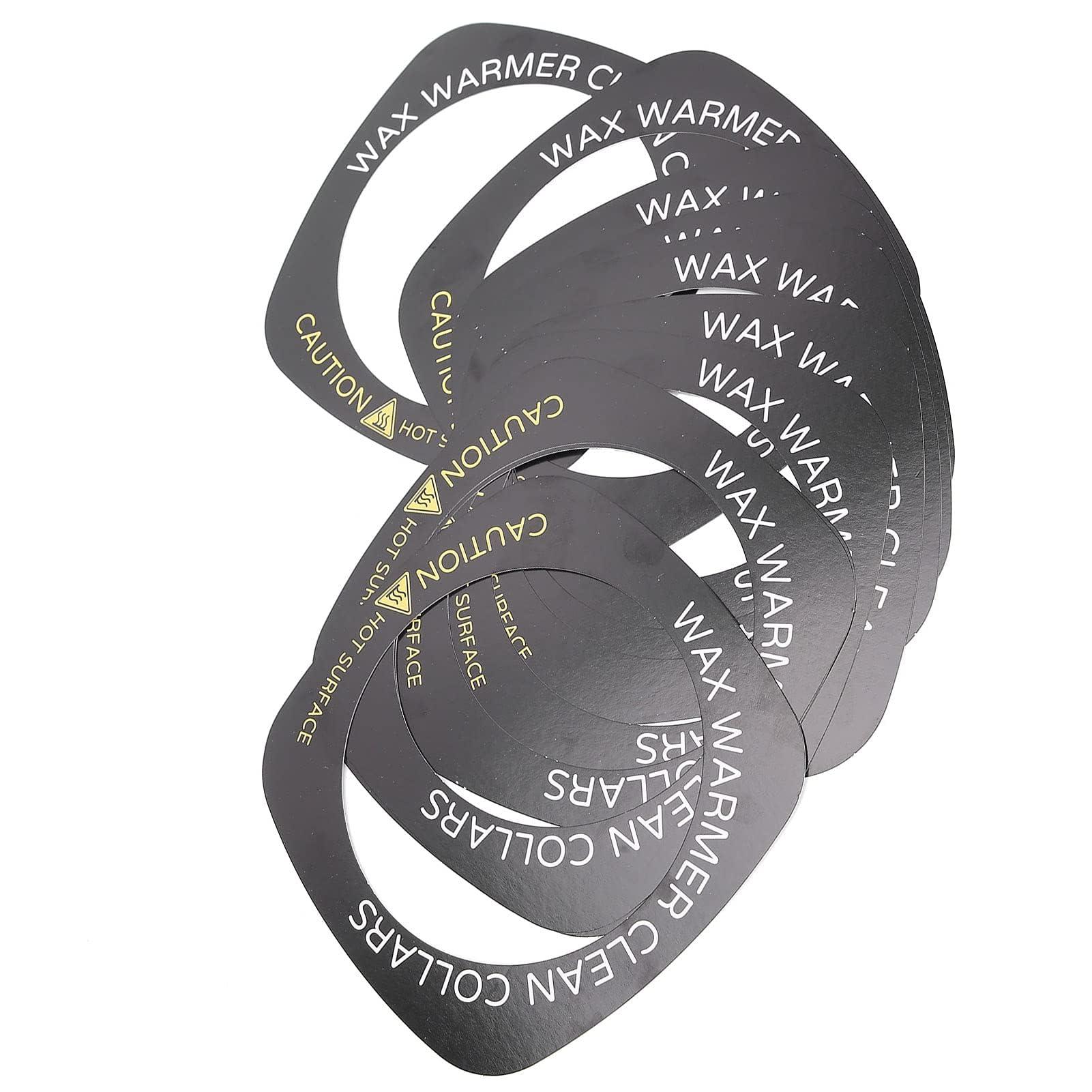 Brrnoo 10pcs Professional Wax Warmer Collar, Wax Heater Protective Ring Accessory for Most Standard Size Wax Heaters (Square)