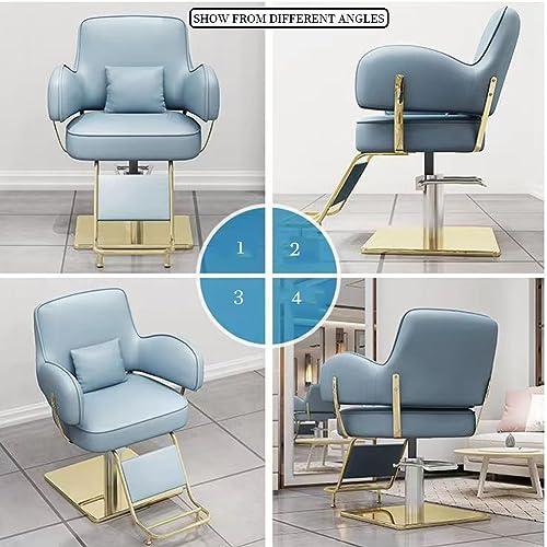 IBOWZ IBOWZ Barber Chair, Salon Chair for Hair Stylist 360 Degrees Rolling Swivel Barber Salon Styling Adjustable Hydraulic Beauty Shampoo Hairdressing Chair for Men and Women Hair Stylists,Black