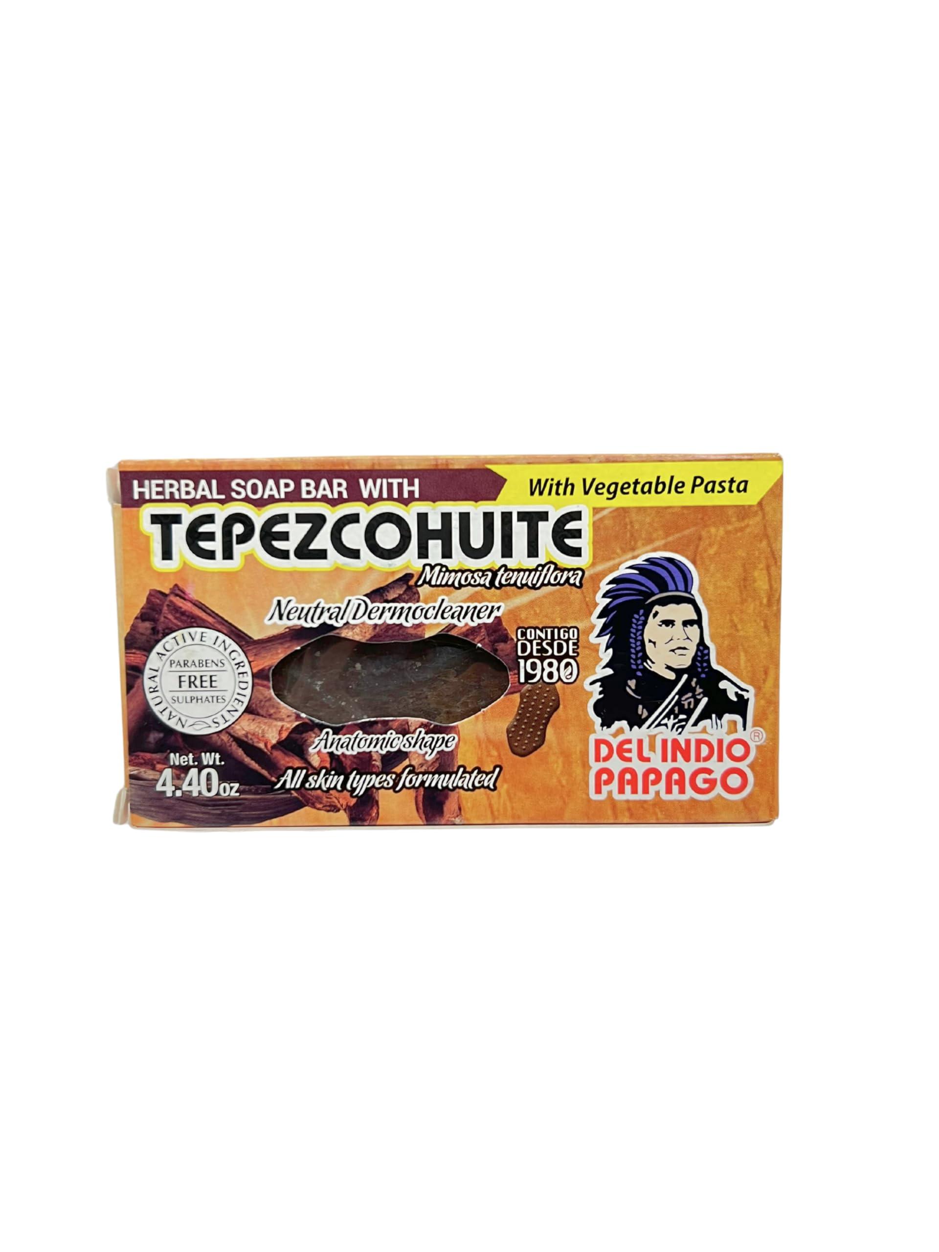 Indio Papago Del Indio Papago Anti Aging Combo Pack with Night Cream 2 oz, Day Cream 2 oz, and Tepezcohuite Natural Bar Soap - Skin Care Solution for All Types of Skin