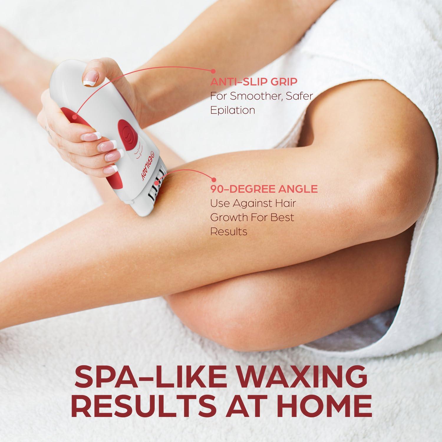 Epilady Epilady Legend 4 | Cordless Epilators Hair Removal for Women, 2 Speed Bikini Trimmer, Electric Shaver for Women, Rechargeable Body Hair Remover