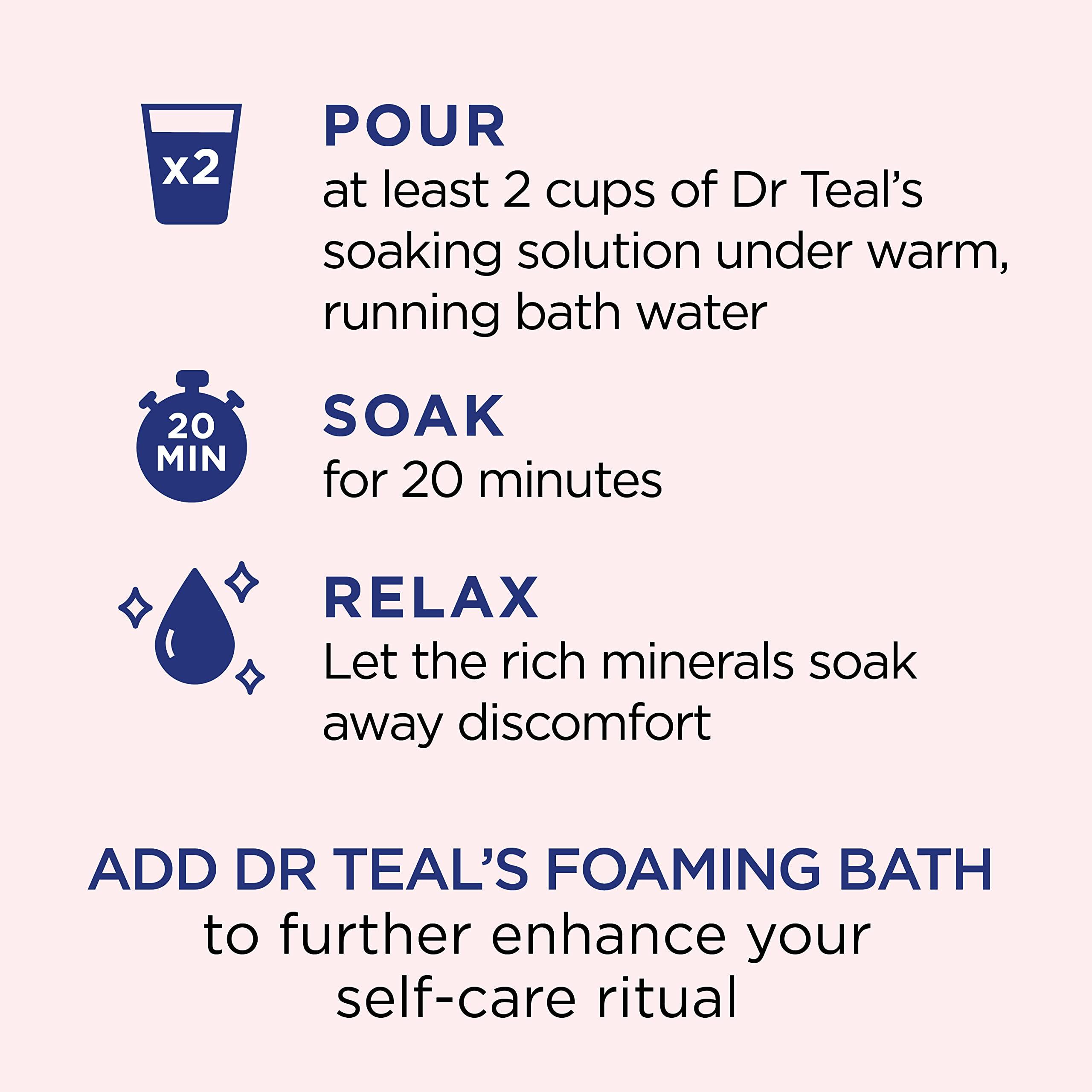 Dr Teal's Dr Teal\'s Epsom Salt Magnesium Soak, Restore & Replenish with Pink Himalayan Mineral, 3 lbs