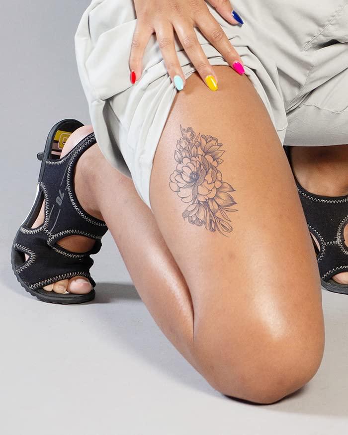 inkbox Inkbox Temporary Tattoos, Semi-Permanent Tattoo, One Premium Easy Long Lasting, Water-Resistant Temp Tattoo with For Now Ink - Lasts 1-2 Weeks (Black)