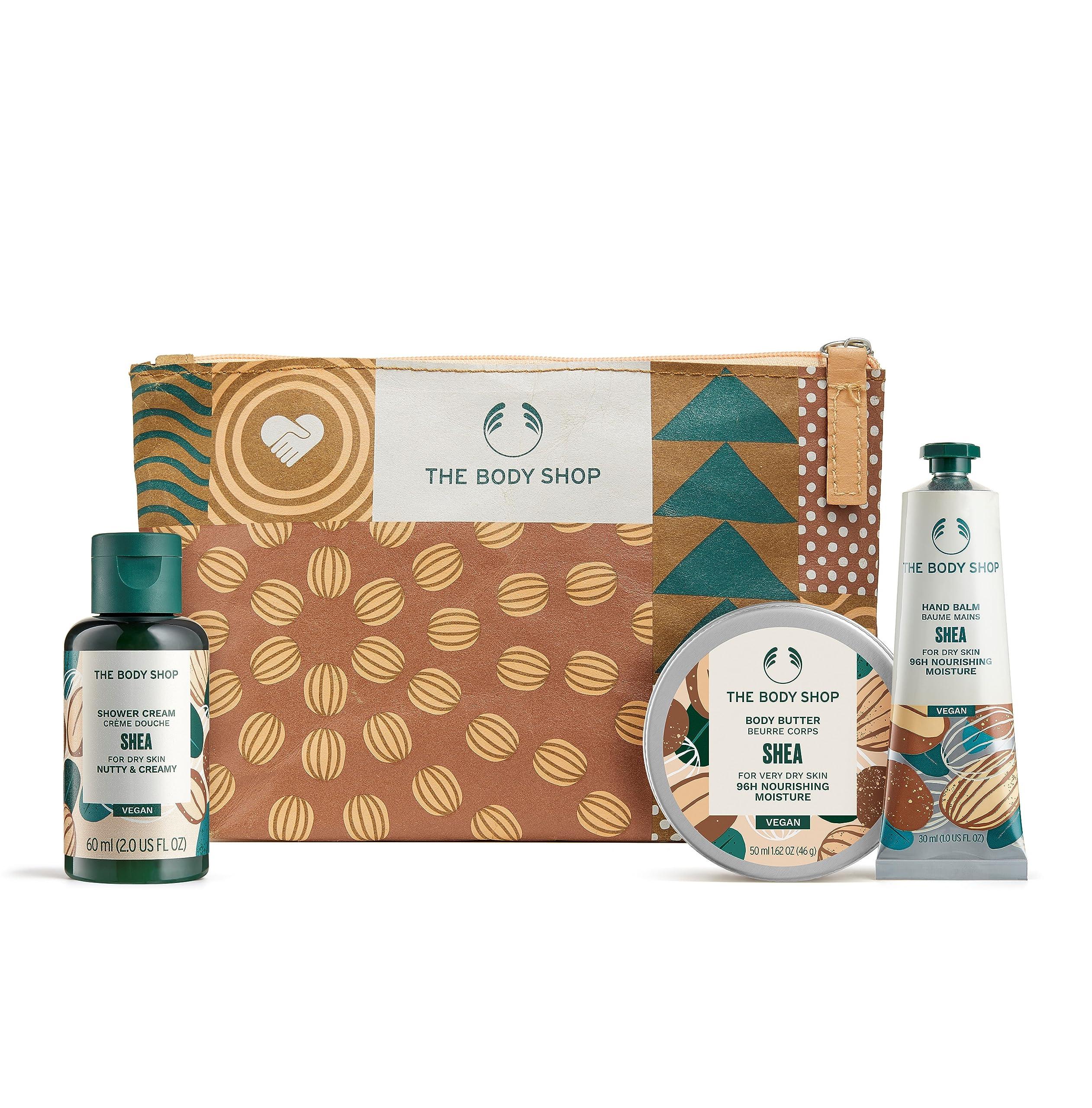The Body Shop The Body Shop Nutty & Nourishing Shea Mini Body Care Holiday Gift Set, Vegan, 3-Piece Set