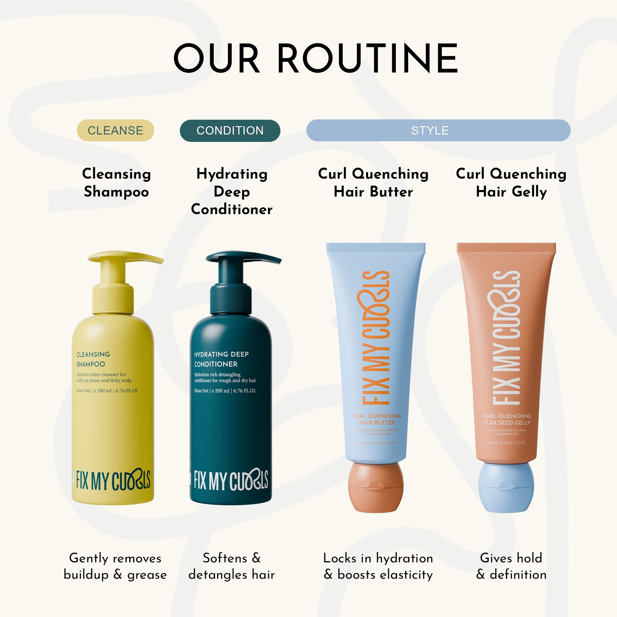 FIX MY CURLS FIX MY CURLS Curl Quenching Hair Butter For Curly And Wavy Hair, 7.05 Oz