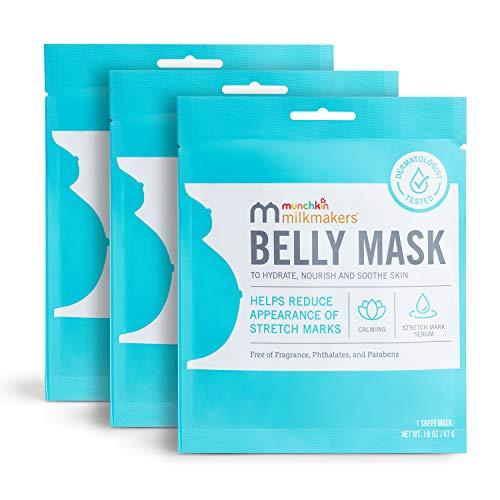 Munchkin Munchkin® Milkmakers® Belly Mask for Pregnancy Skin Care & Stretch Marks, 3 Sheet Masks