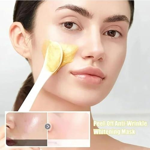 TIMLIFE TIMLIFE Gold Peel Off Mask, 24k Gold Face Mask, 24K Gold Peel Off Mask, Anti-Aging Gold Face Mask for Moisturizing Removes Blackheads
