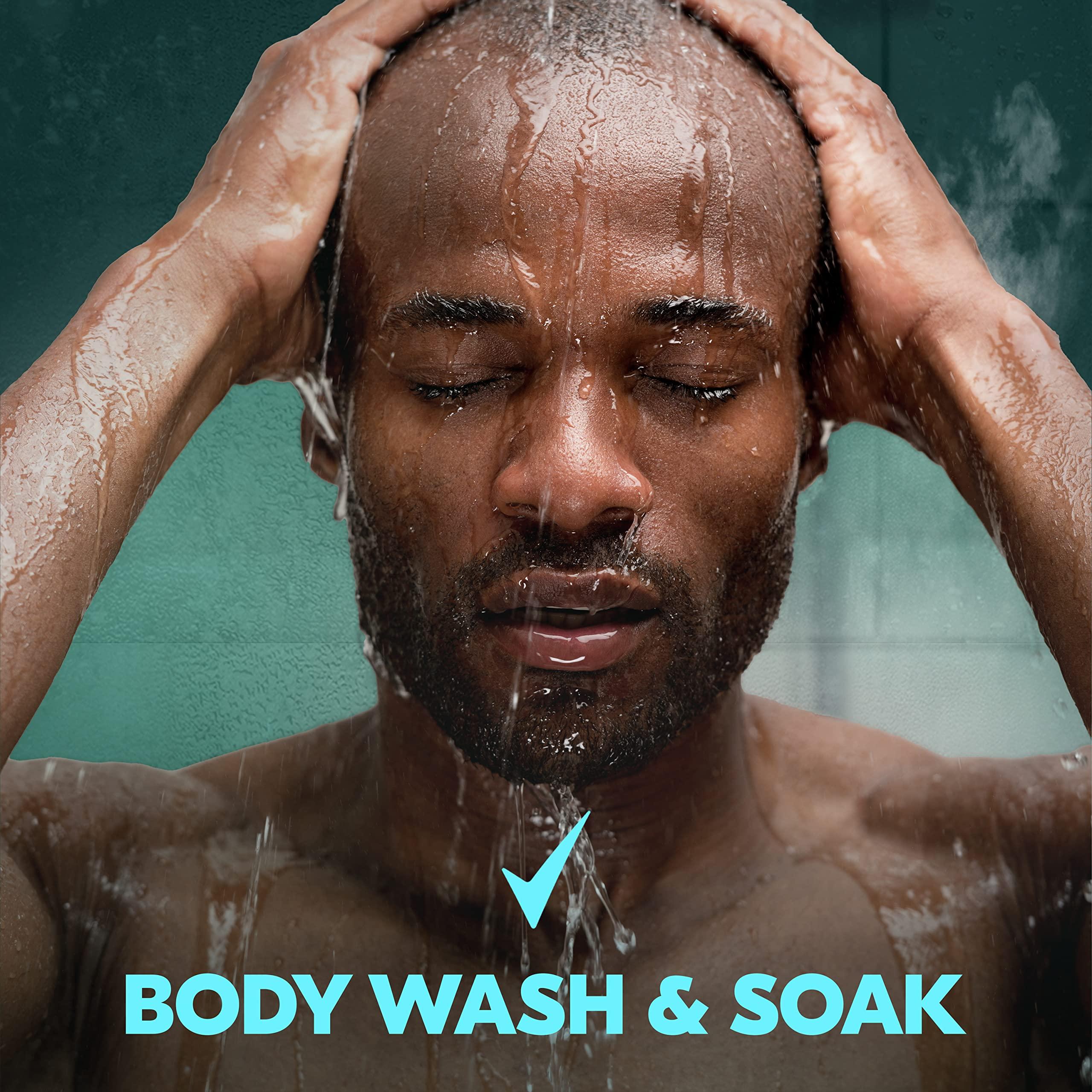 Degree Men Degree Men Maximum Recovery Body Wash & Soak For Post-Workout Recovery Skincare Routine Cool Rush + Epsom Salt + Electrolytes Bath and Body Product 22 oz