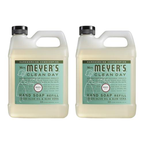 MRS. MEYER'S CLEAN DAY Mrs. Meyer's Clean Day Liquid Hand Soap Refill, 33 Fl Oz (Pack of 2)