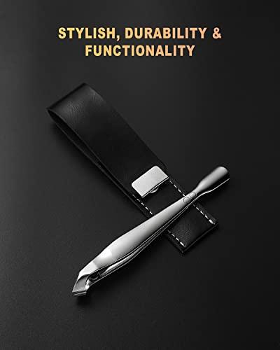 BEZOX BEZOX Slim Cuticle Clipper with Pusher 5mm Jaw Stainless Steel Manicure Tools Mini Cuticle Trimmer