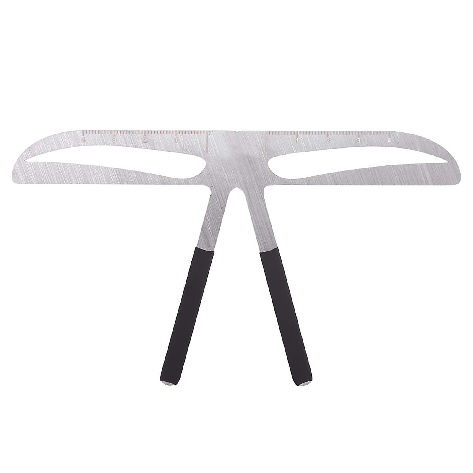 GOTOTOP Permanent Eyebrow Ruler Eyebrow Measure Balance Extension Ruler, Three Point Positioning Design Eyebrow Shape Stencil (Standard Eyebrows)