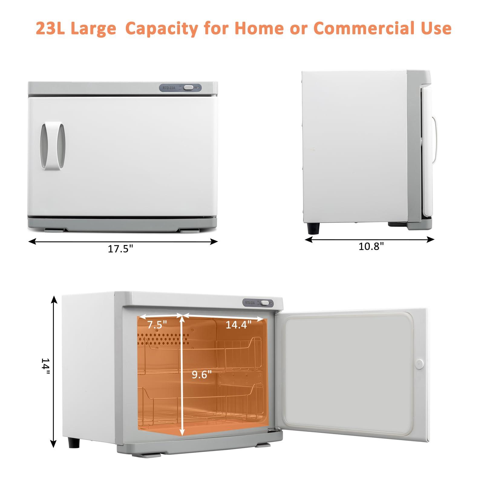 Generic Hot Towel Warmer for Facials Massage, Esthetician Towel Heating Cabinet White, Aluminum Chamber, Salon Beauty Spa Barbershop Equipment (White)