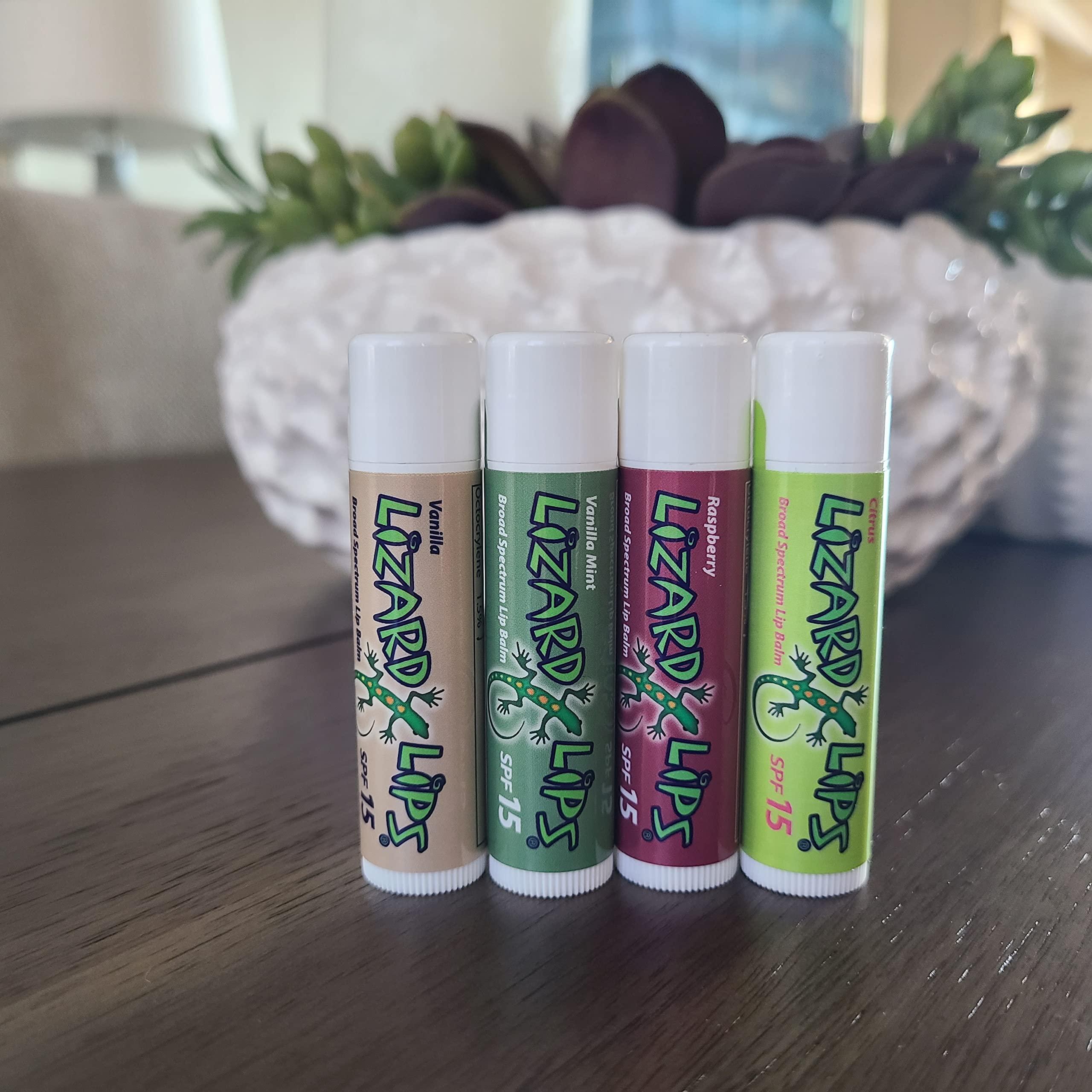 Lizard Lips Lizard Lips SPF 15 Lip Balm (4 Flavor Variety)