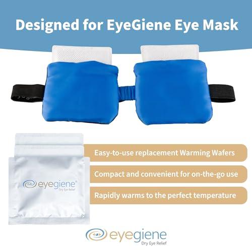 Eyedetec Medical, Inc. EyeGiene Refill - Insta-Warming Wafers for Self Heating Eye Mask Warm Compress for Eyes, Multi-Use Heat Treatment for Dryness, Styes, Blepharitis, Portable Heated Eye Mask for Dry Eyes, 30 Pairs