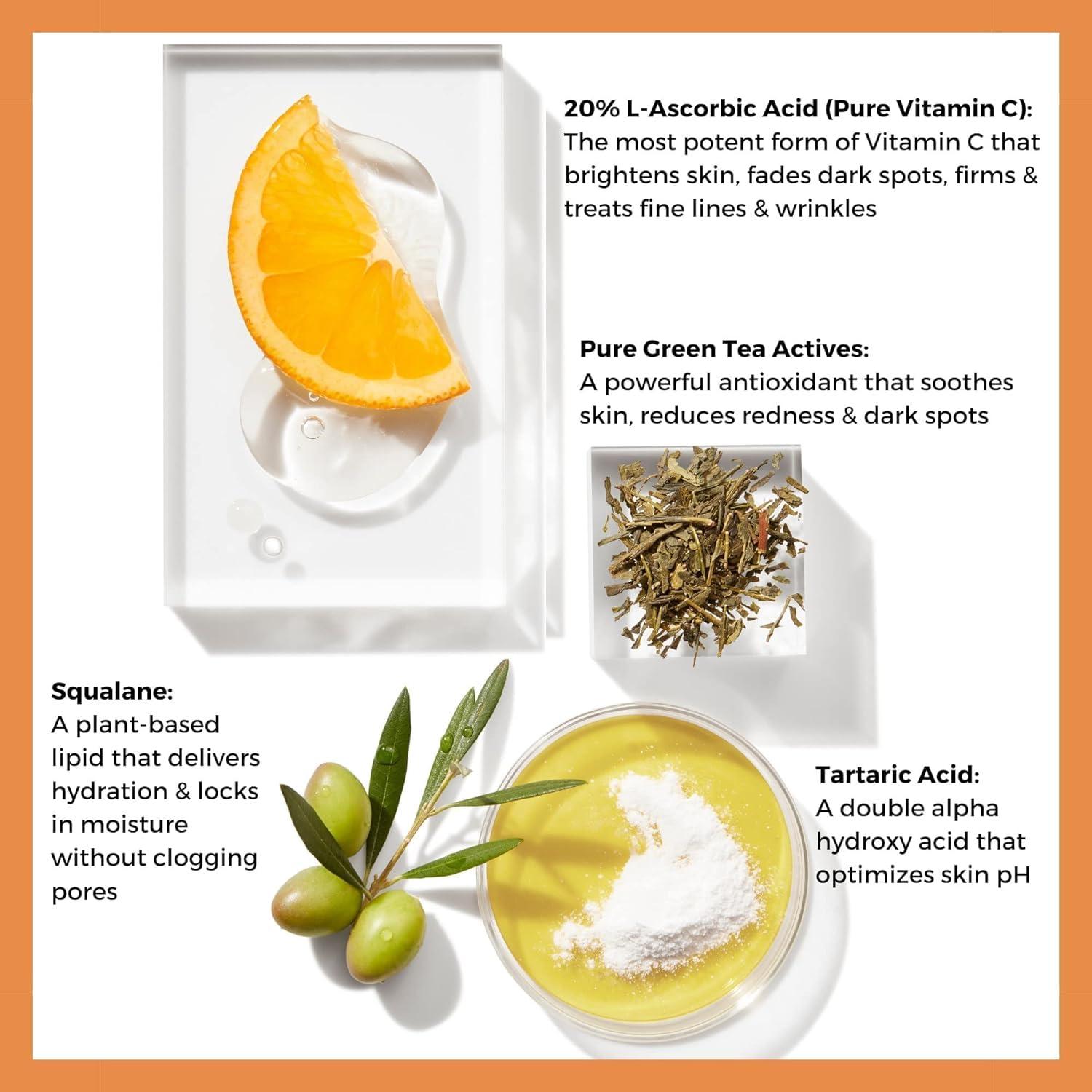 BeautyStat BeautyStat Universal C Skin Refiner - Vitamin C Serum for Face, 20% Pure L-Ascorbic Acid - Created by a 20+ Year Skincare Cosmetic Chemist (Duo, 30 ml)