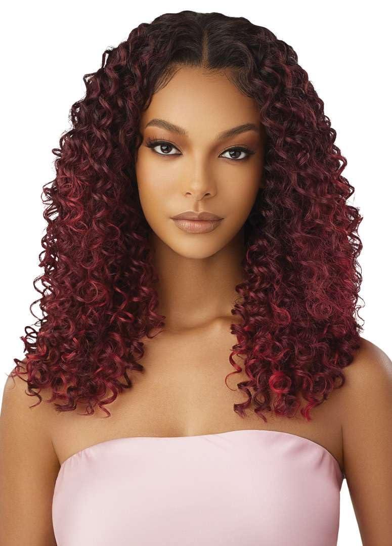 Outre Outre Airtied 100% Fully Hand-Tied Wig - Human Hair Blend - Dominican Curly 22\" (2)