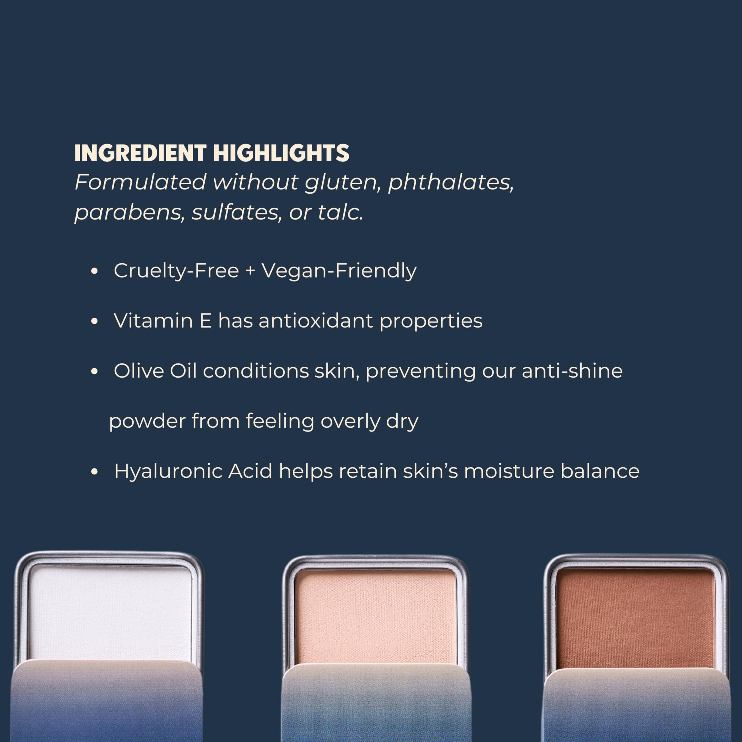 NuNorm NuNorm Shine Eraser Pressed Powder | Premium Mattifying Formula for Men | Absorbs Oil, Reduces Shine, Minimizes Pores | Light, Medium, Dark | High-Performance Ingredients