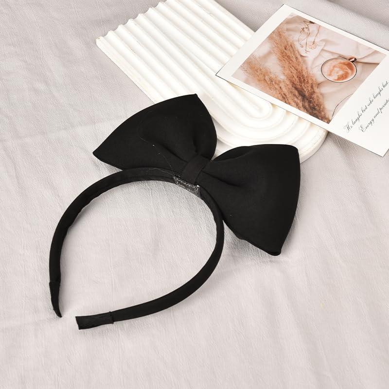 MXXGMYJ MXXGMYJ Hair Bows and Headbands Set - Cosplay Costume Accessories for Halloween, Christmas Party, Birthday Gifts for Girls, Teen Women - 1Pcs Black Bow