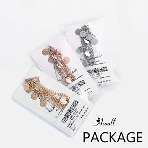 Asooll Asooll Boho Sequins Layered Festival Headband Fashion Jewelry Headchain Prom Custume Accessories for Women and Girls (SILVER)