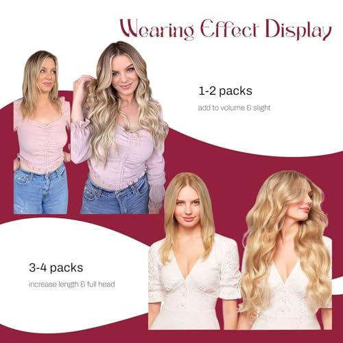 Vivien Vivien Micro Loop Hair Extensions Human Hair Ombre Micro Ring Hair Extensions Real Human Hair Natural Black to Brwon with Ash Blonde Micro Bead Human Hair Extensions 14 Inch 50G/50S