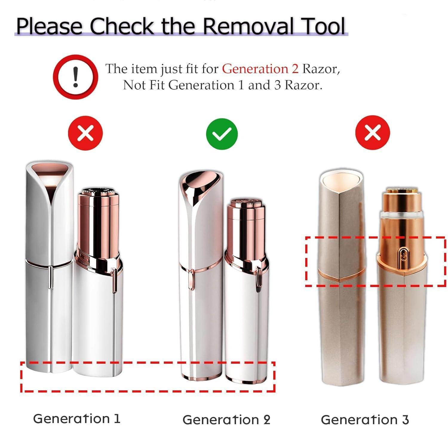 Midnt Gen 2 Replacement Heads for Flawless Facial Hair Remover, Shaver Pro Replacement Blades Heads Compatible with Finishing Touch Flawless Hair Removal for Woman Face,As Seen on TV.(6 Pack)