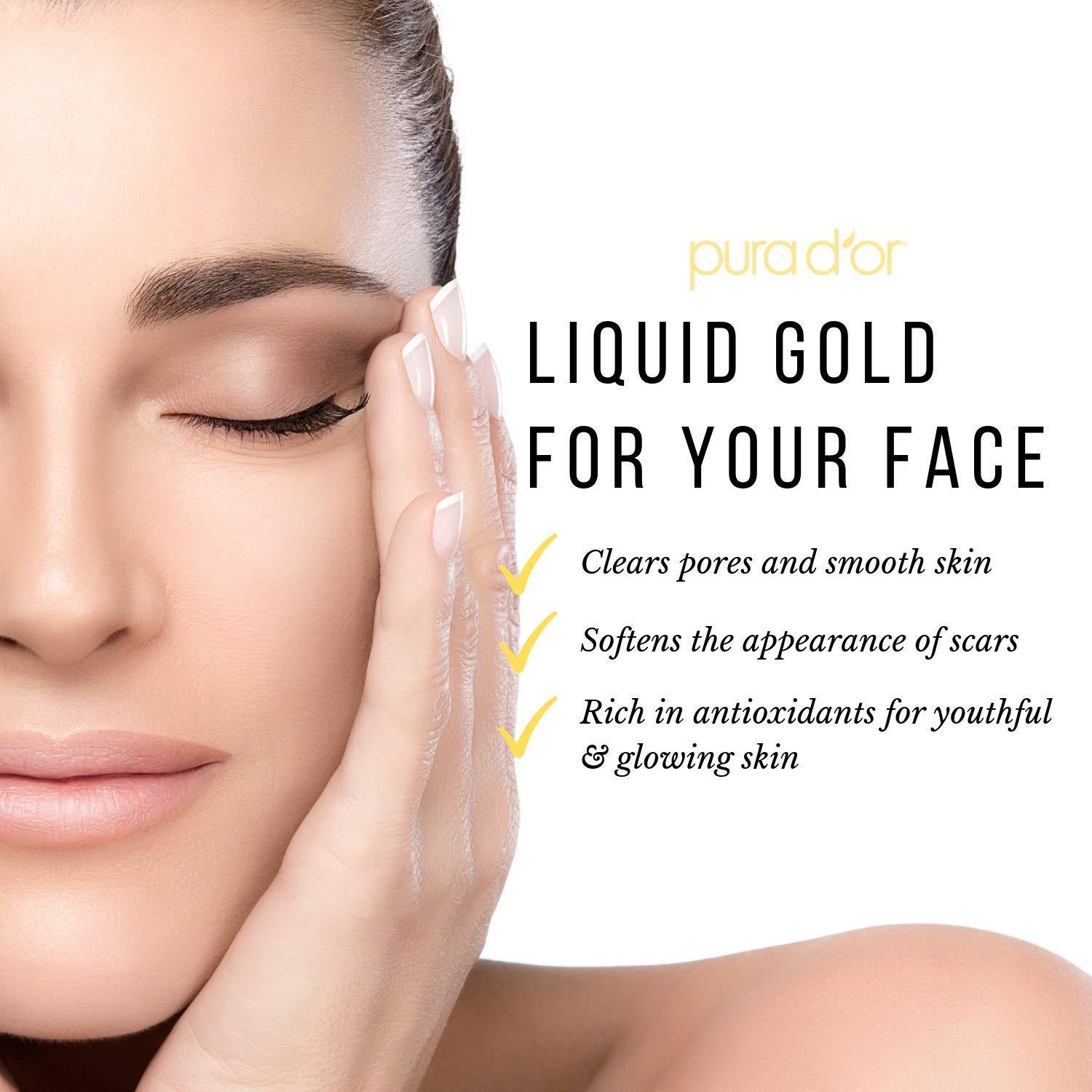 PURA D\'OR PURA D\'OR 16 Oz ORGANIC Fractionated Coconut Oil Bundle with 4 Oz ORGANIC Moroccan Argan Oil