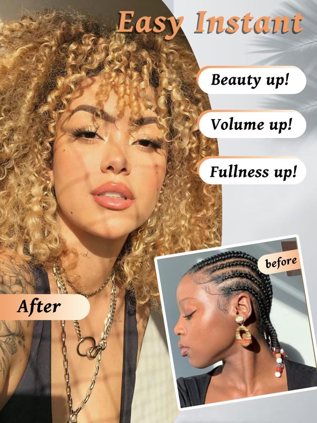 GOWIT Gowit Gogo Curl Crochet Hair 10 Inch 6 Packs Short Curly Crochet Hair for Black Women Honey Blonde Deep Ocean Wave Crochet Hair Synthetic Crochet Braids 10\",27#)