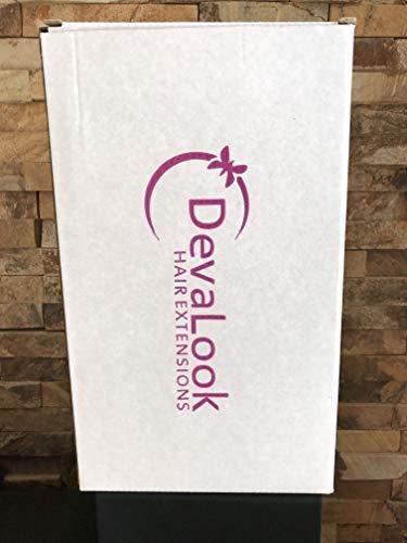 Devalook 24 Inches Professional Long 40% Soft Real Human Hair Hairdressing Equipment Styling Head Doll Mannequin Training Head Tools Braiding Cutting Student Practice Model Clamp (platinum blonde)